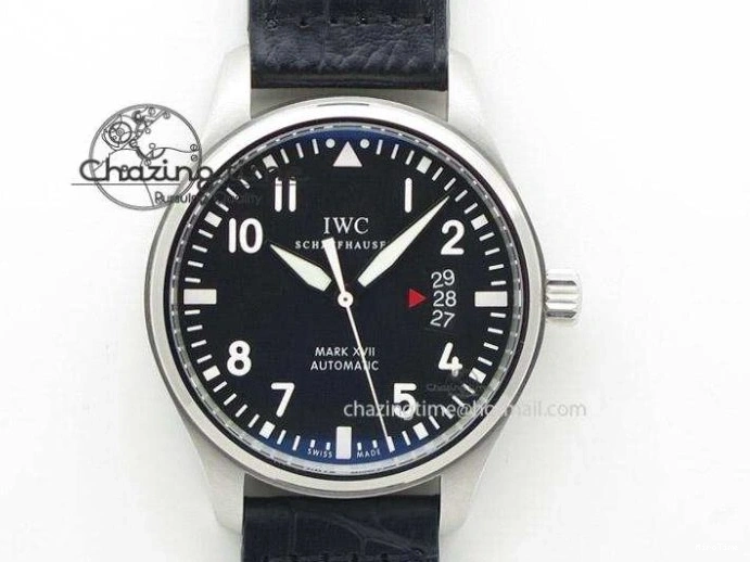 MIROTIME 0406 HighQuality Mark XVIII LAUREUS IW324703 Black Ceramic MKF Best Edition On Black Nylon Strap A 7218